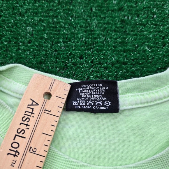 Stussy Forces of Nature T Shirt Mens Medium Light Green Graphic Print Casual - Picture 10 of 12